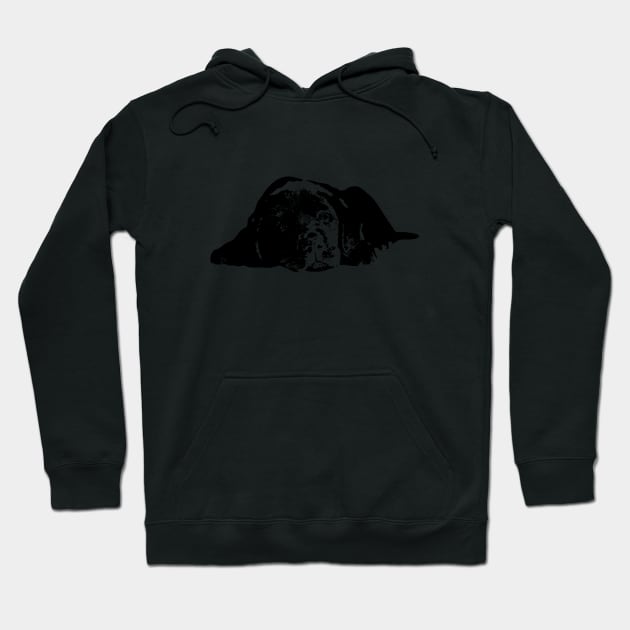 Labrador Retriever Puppy Dog Modern Minimalist Hoodie by ElegantCat